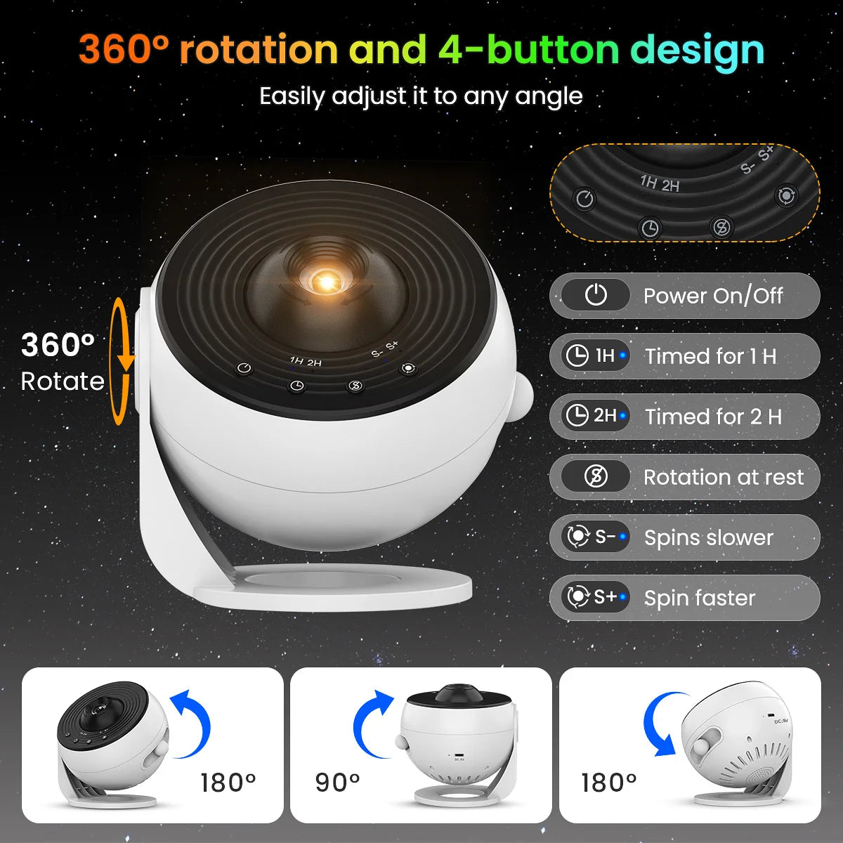 Upgrade 13 in 1 Starry Sky 4K HD Planetarium Galaxy Projector PRO Lamp, Timer, Nebula Night Light for Bedroom Gift, Home Party