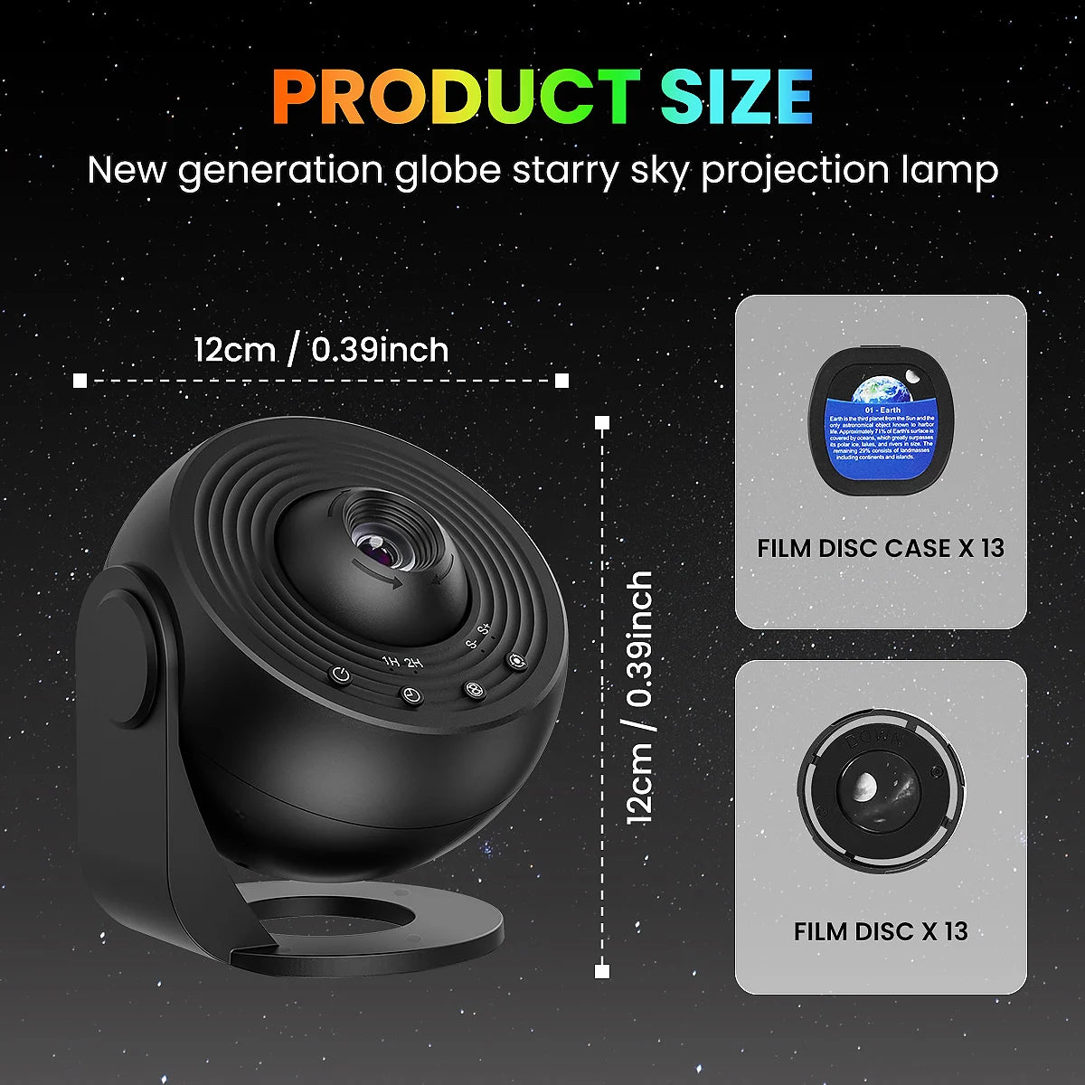 Upgrade 13 in 1 Starry Sky 4K HD Planetarium Galaxy Projector PRO Lamp, Timer, Nebula Night Light for Bedroom Gift, Home Party