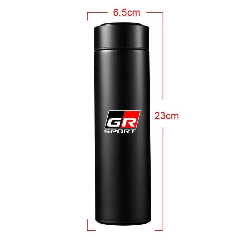 500ml Stainless Steel Car Emblem Intelligent Temperature Cup Coffee Cup For Toyota GR Sport Gazoo Racing Yaris 86 Corolla Hilux