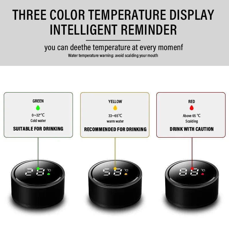 500ml Stainless Steel Car Emblem Intelligent Temperature Cup Coffee Cup For Toyota GR Sport Gazoo Racing Yaris 86 Corolla Hilux
