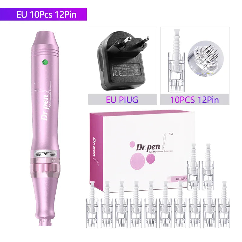 Authentic Dr. Pen Ultima M7 10 Pcs Needles Multi-function Facial Mesotherapy Micro Skin Wireless Electric Derma Beauty Device