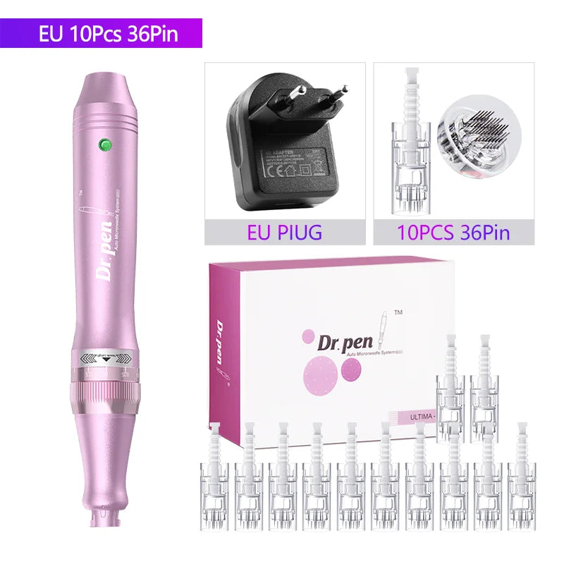 Authentic Dr. Pen Ultima M7 10 Pcs Needles Multi-function Facial Mesotherapy Micro Skin Wireless Electric Derma Beauty Device