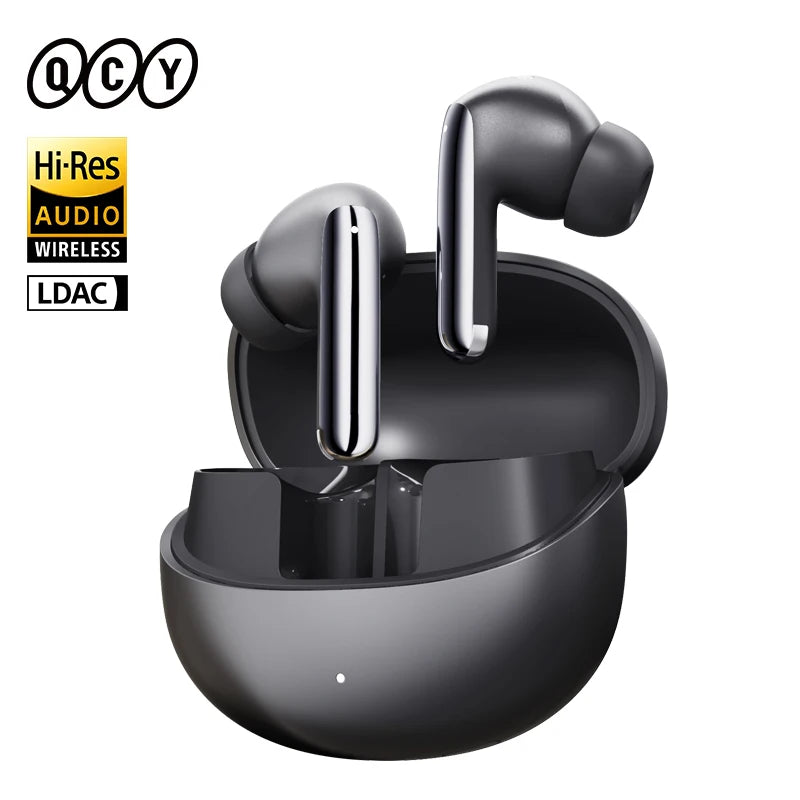 QCY MeloBuds Pro سماعات أذن لاسلكية هجينة وخاصية إلغاء الضوضاء النشطة 46dB بلوتوث 5.3 LDAC صوت عالي الدقة 34H