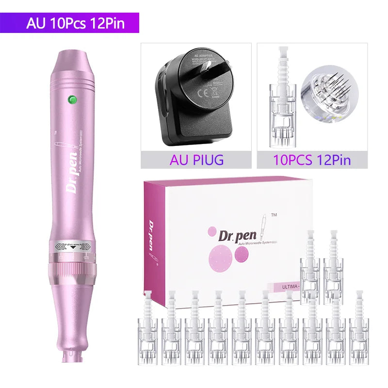 Authentic Dr. Pen Ultima M7 10 Pcs Needles Multi-function Facial Mesotherapy Micro Skin Wireless Electric Derma Beauty Device